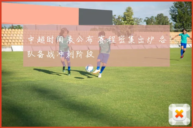 中超时间表公布 赛程密集出炉 各队备战冲刺阶段